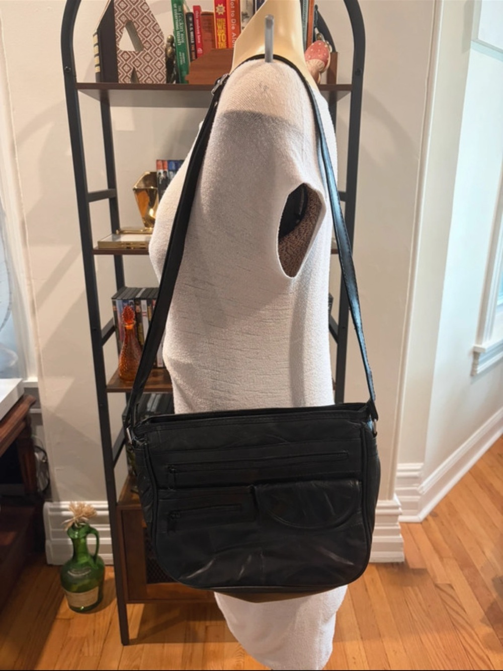 Black patchwork bag - Picture 2 of 10